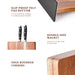 Acacia Wood Magnetic Knife Block – Modern Kitchen Holder with Strong Magnets
