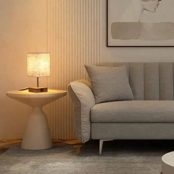 LED skrivebordslampe fra Bedside Lamps - berøringsdæmpbar bordlampe med USB- og Type C-port, hurtig opladning, øjenbeskyttelse - ideel læselampe til studerende og langvarige læsere