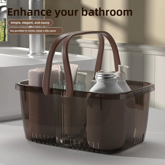 Large Capacity Portable Bath Basket – Handheld Shower Caddy & Bathroom Organiser