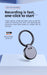 32GB Keychain Voice Recorder — Mini Digital Dictaphone, MP3 Player with Noise Reduction