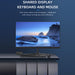 4 Port HDMI KVM Switch 4 in 1 out 4K 60Hz HDMI USB Switch Selector with Desktop Controller for 4 PC Share Monitor Mouse Keyboard