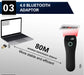 Mini Handheld 2D Barcode Scanner — Wireless (2.4G/Bluetooth) & USB, 1D/2D/QR/PDF417 with Storage
