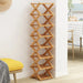 Bamboo Installation-Free Shoe Rack — 2 to 6 Tier Foldable Storage Shelf