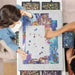 Large Felt Puzzle Table with 6 Drawers — Fits 1000-piece Puzzles