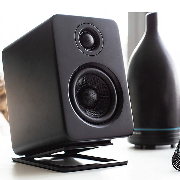 Desktop Speaker Stand — Carbon steel with shock-absorbing base