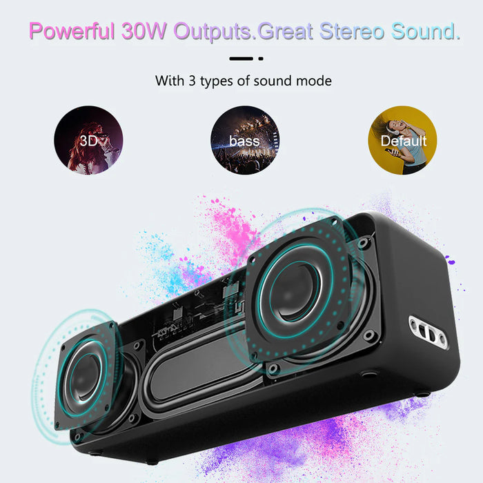 XDOBO® X-serie draadloze Bluetooth-luidspreker - 30W-luidspreker met grote batterij voor langdurig buiten- en waterdicht gebruik