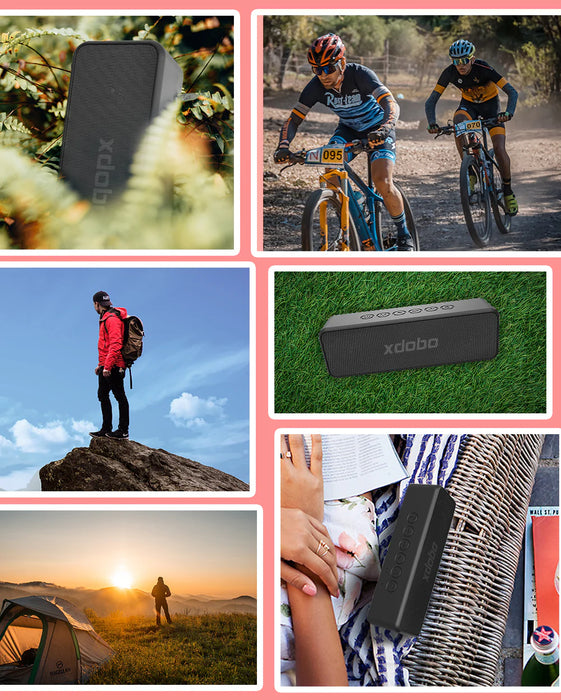 XDOBO® X-serie draadloze Bluetooth-luidspreker - 30W-luidspreker met grote batterij voor langdurig buiten- en waterdicht gebruik