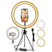 EGL-02 - 10 inch USB Video Light Stand with 3 Color Modes and 10 Brightness Levels - Ideal for Selfie Makeup, Live-Stream and Vlog Recording - Shopsta EU