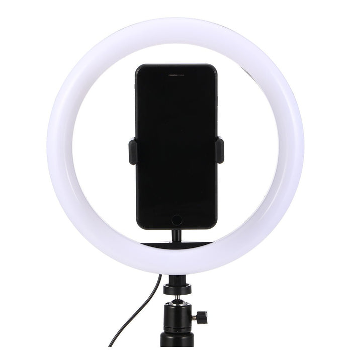 EGL-02 - 10 inch USB Video Light Stand with 3 Color Modes and 10 Brightness Levels - Ideal for Selfie Makeup, Live-Stream and Vlog Recording - Shopsta EU