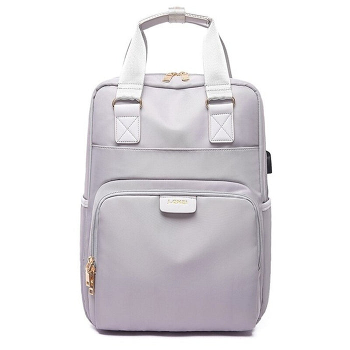 Laptoptas Canvas - Multifunctionele rugzak, handtas en campusschooltas - Ontworpen voor trendy en stijlvolle vrouwen