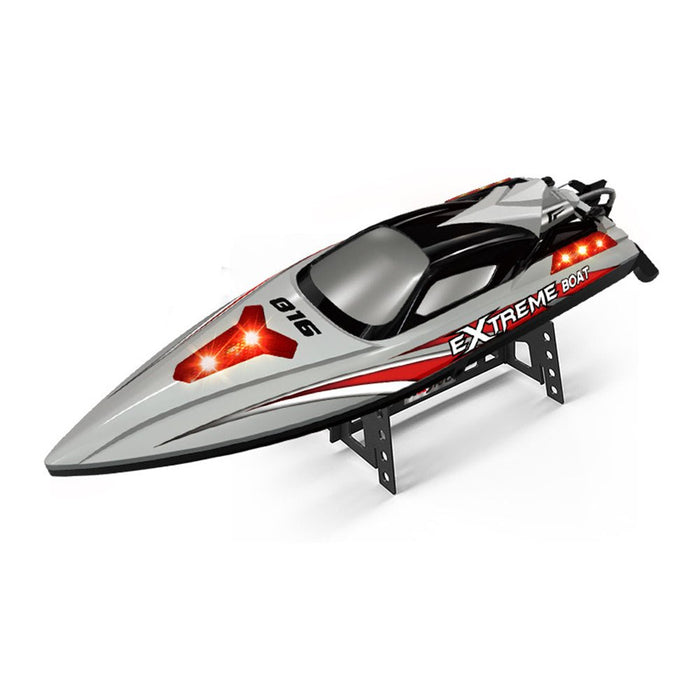 HXJRC HJ816 PRO RTR - 55km/h 2.4G Brushless High Speed RC Boat with Capsized Reset & LED Lights - Waterproof Electric Racing Speedboat for Lakes, Pools & Remote Control Enthusiasts - Shopsta EU