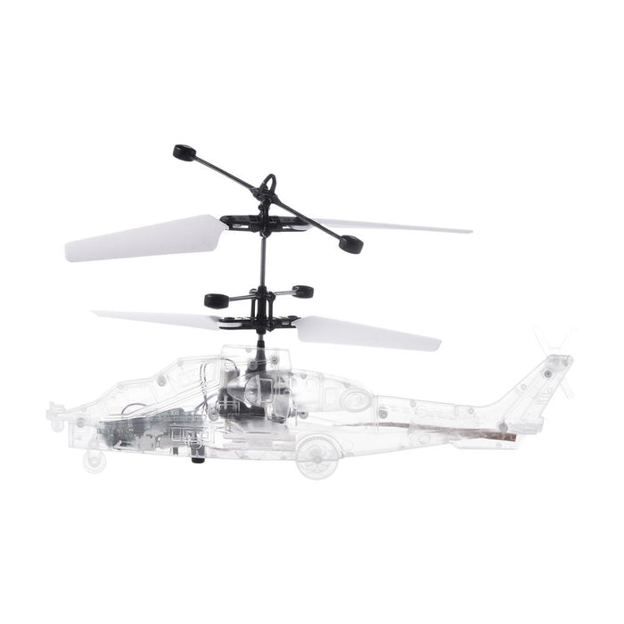 Smart Levitation RC Helicopter - Gesture Sensing, LED Light, Altitude Hold, Transparent Design - Perfect Kids Toy - Shopsta EU