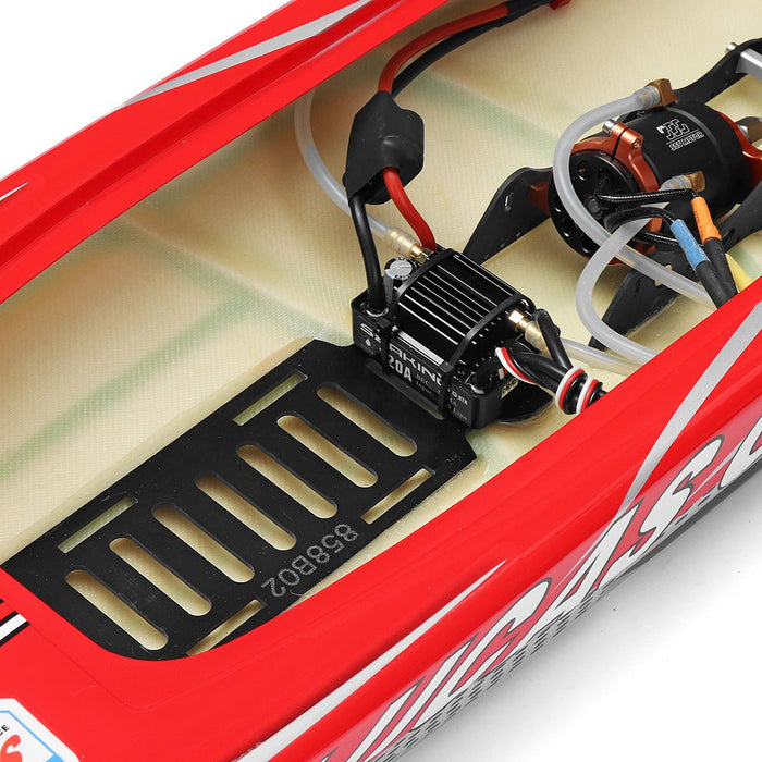 TFL 1126 Lucky OCT 880mm - 2.4G Brushless RC Boat with 120A ESC & Water Cooling System - Ideal for Hobbyists without Servo TX Battery - Shopsta EU