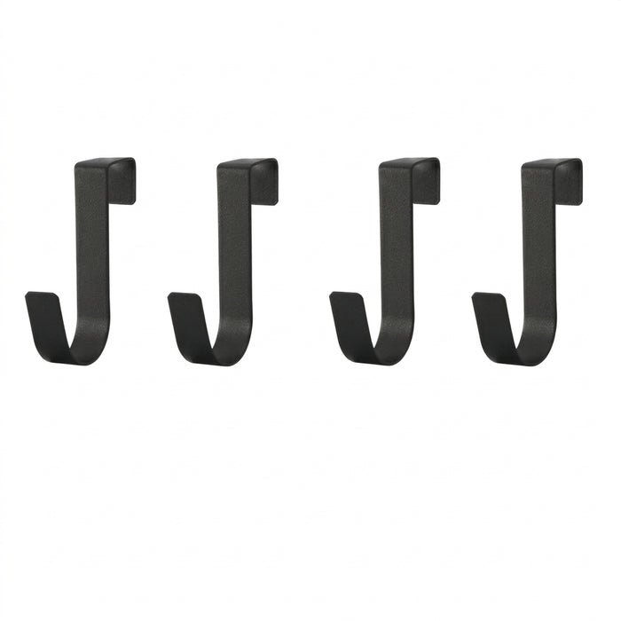 S-shaped Metal Over-Cabinet Door Hooks — Multi-purpose Kitchen & Bathroom Storage