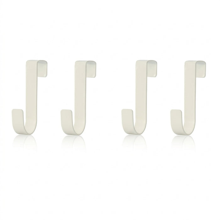 S-shaped Metal Over-Cabinet Door Hooks — Multi-purpose Kitchen & Bathroom Storage