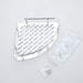 Tension-Mounted Stainless Steel Corner Shower Caddy — Single Tier