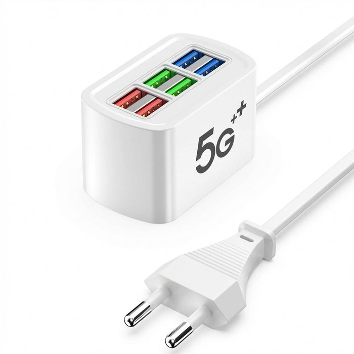 6-in-1 Fast USB Charging Station with 1m Cord (30W)