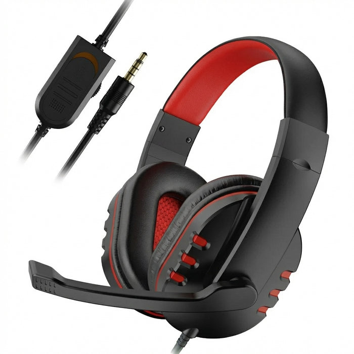 3.5mm Wired Gaming Headset with Microphone for PS4, PC & Smartphones