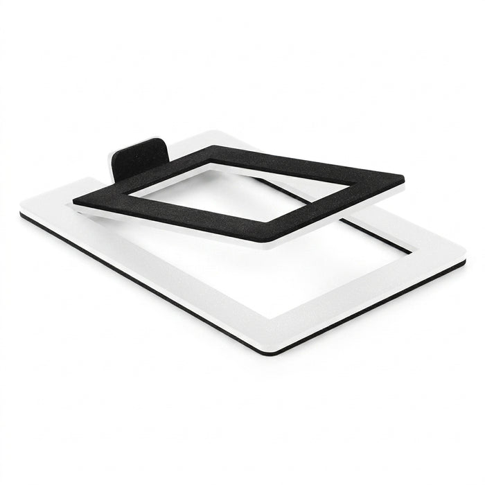 Desktop Speaker Stands — Carbon Steel 2‑Pack for Improved Stereo Sound & Shock Absorption