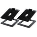 Desktop Speaker Stands — Carbon Steel 2‑Pack for Improved Stereo Sound & Vibration Reduction