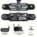 4‑Channel Dash Cam with 170° Front Lens, Night Vision & 24/7 Parking Monitor