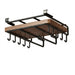 Under-Cabinet Kitchen Organiser Rack with Hooks — Holds Paper Towels, Cutting Boards & Lids