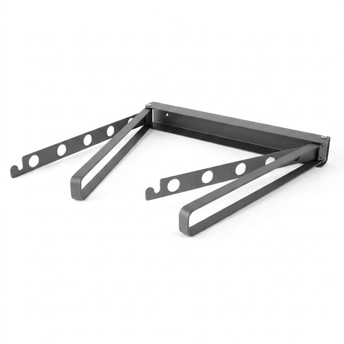 Folding Wall-Mounted Clothes Drying Rack — Retractable, Space-Saving