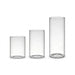 Clear Cylinder Glass Candle Holder – Lead‑Free Calcium Sodium Glass, Multiple Sizes (Candles Not Included)