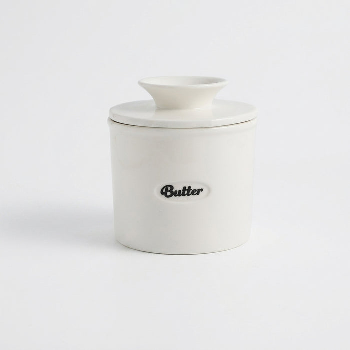 Ceramic Butter Jar with Lid & Cup — Western-Style Butter and Cheese Storage