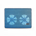 Laptop Cooling Pad with Twin Fans and Two USB Ports – Fits up to 17-inch (Blue)