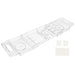 Expandable Transparent PET Bathtub Caddy Tray – Adjustable Bath Shelf with Cup Holders
