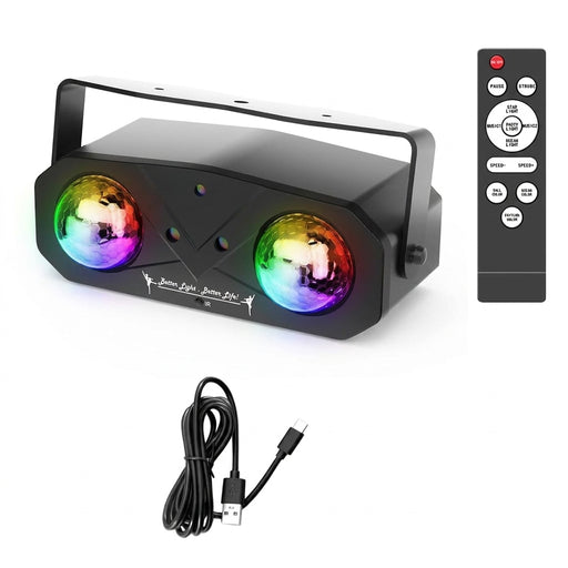 10W Sound-Activated 5-in-1 Disco Party Light with Remote