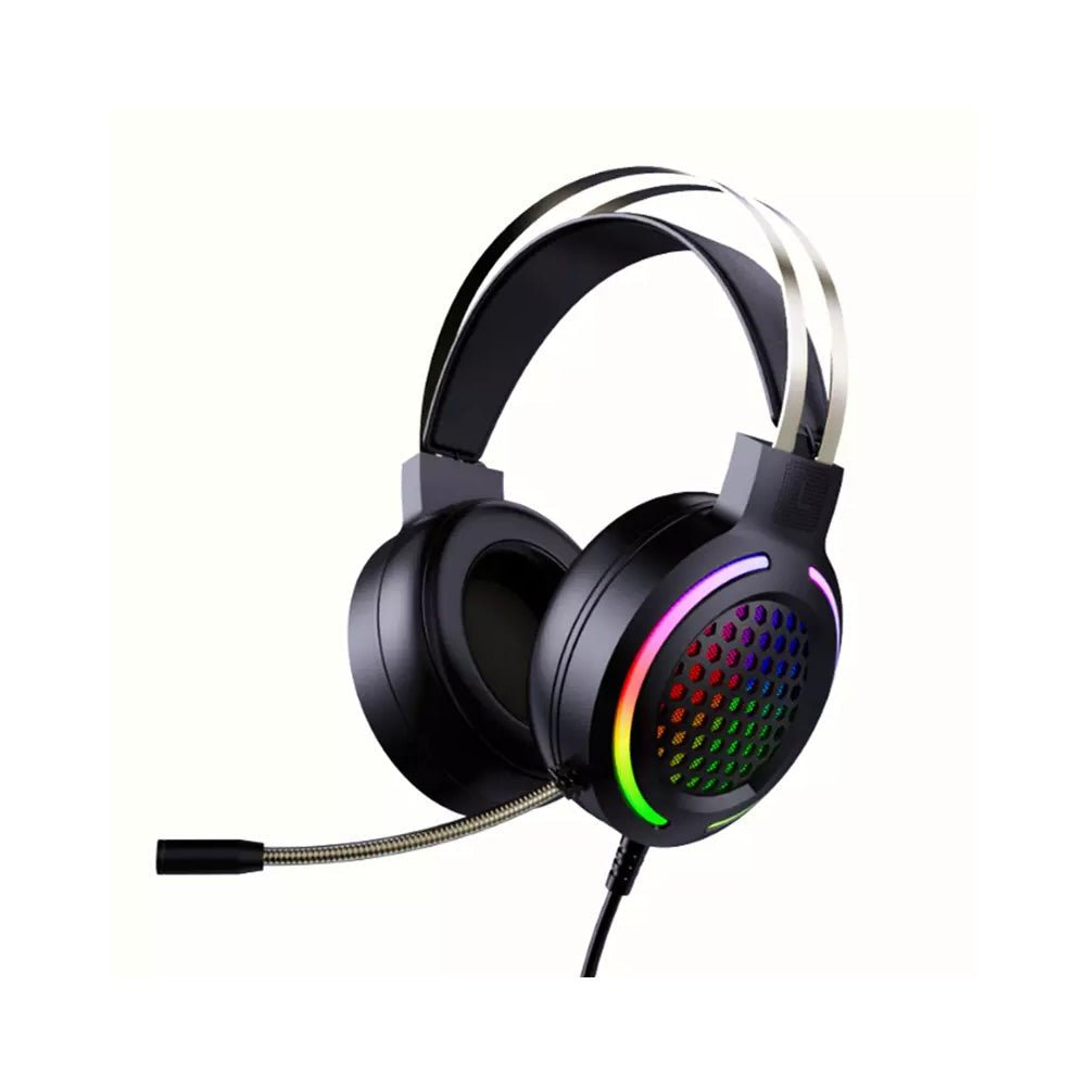 WH H500 Gaming Headset: 7.1 Surround Sound, 50 mm driver, RGB-belysning ...