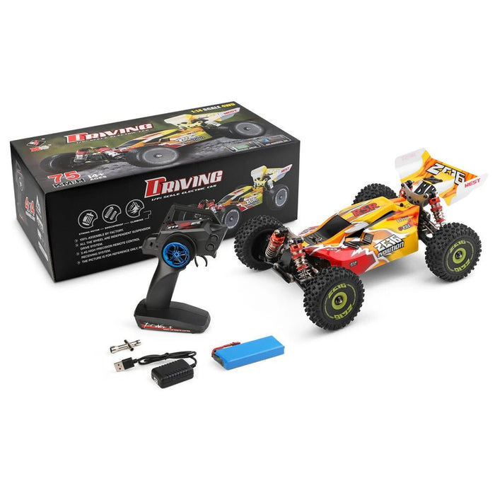 Wltoys 144010 High Speed RC Car - 1/14 2.4G 4WD Brushless RC Car - Up to 50mph Speeds - Shopsta EU